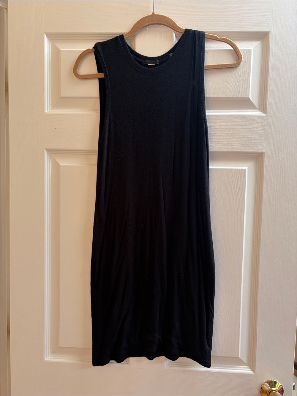 ATM Anthony Thomas Melillo Black Crewneck Tunic/Dress